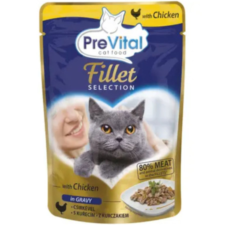 detail Prevital nat NM kapsa kočka 85g kuřecí ve šťávě (Fillet selection)