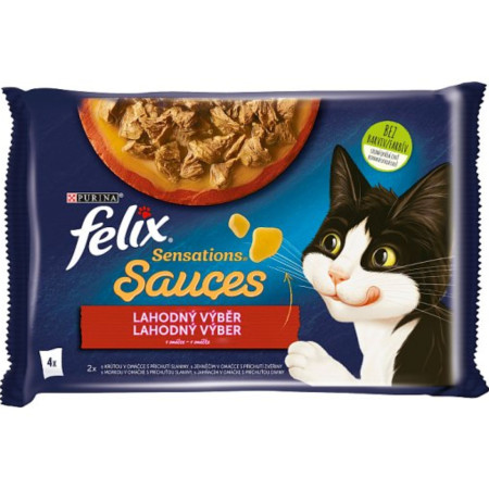 detail Felix sensationsn Sauces MP 4x85g krůta/jehněčí s příchutí slaniny