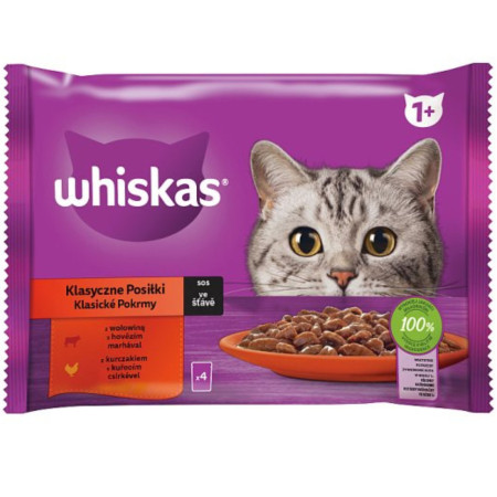 detail Whiskas kapsa 4ks x 85g klasický výběr v želé DF22X (13)
