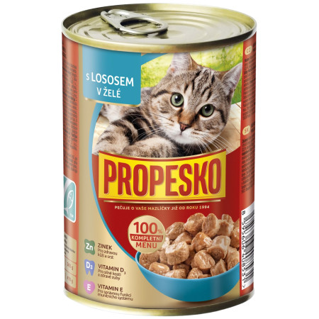 chi tiết Propesko kousky kočka 415g Losos v omáčce (12)