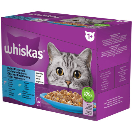 detail Whiskas kapsa 12ks x 85g Rybí pokrmy v želé DB96F (4)