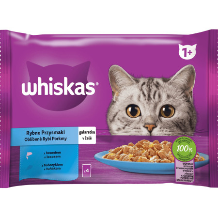detail Whiskas kapsa 4ks x 85g Rybí v želé (13)