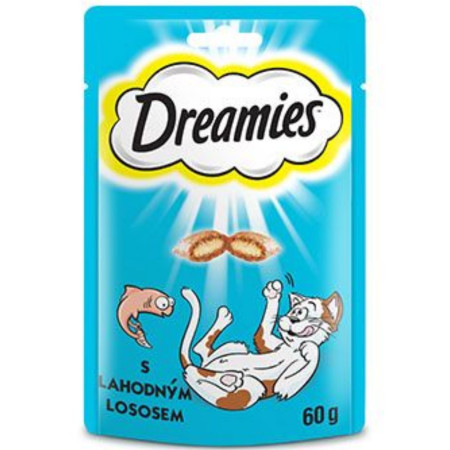 detail Dreamies pochoutka 60g Losos (6)
