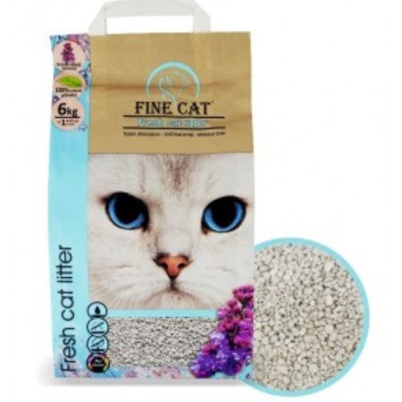 detail Fine cat Stelivo 6kg Fresh cat litter hrudkující stelivo s vůní