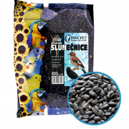 detail Fine pet slunečnice černá 400G sáček