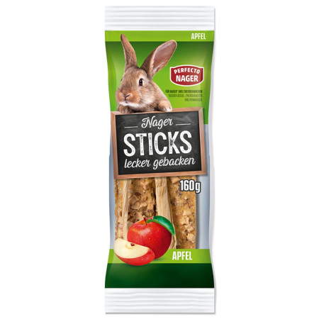 chi tiết Perfecto Nager Sticks tyčky pro hlodavce 160g 2ks Jablko (10)