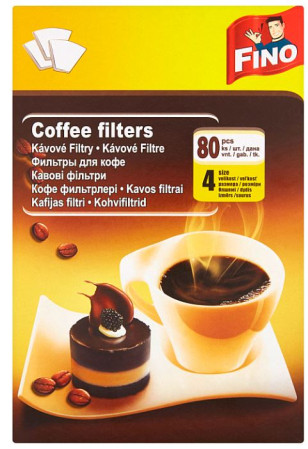 chi tiết Fino Kávové filtry bílé 4vel./80ks