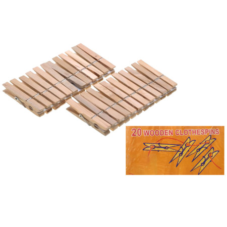 detail Kolíčky na prádlo dřevěné 20ks PN5367