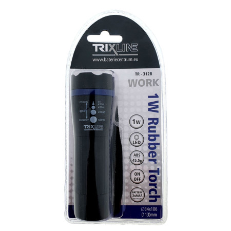 detail Trixline Svítilna 1W LED modrá (den pin)