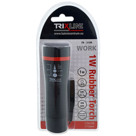 detail Trixline Svítilna 1W LED červená (den pin)