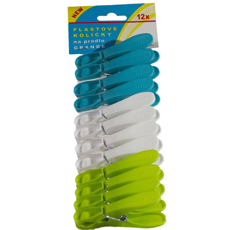 detail Količky na prádlo plastové VELKÉ GRANDE 12ks ITM-NC0044