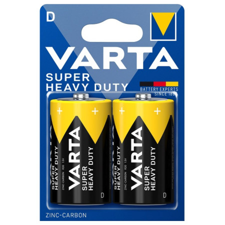 detail Varta baterie Super Heavy duty set 2ks - Mono (12ks/bal)