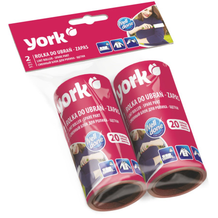 detail York váleček na oblečení 2ks náhrada 20 + 20 lístečku