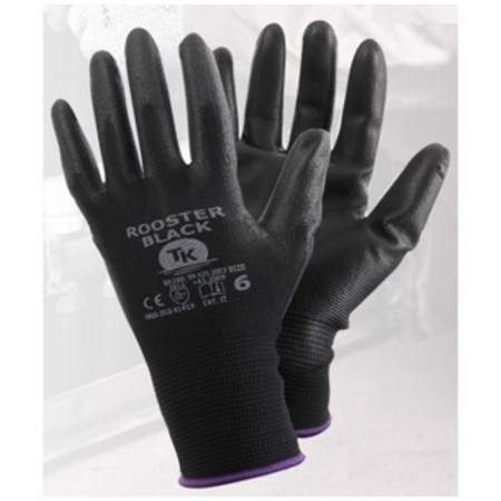 chi tiết Rukavice povrstvené Rooster Black černé velik. 9 (bal/12)