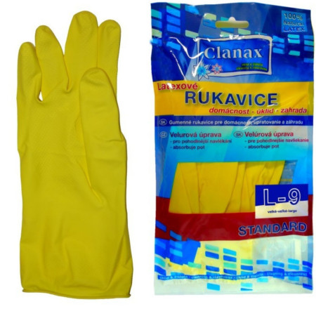 chi tiết Rukavice gumové (Clanax) Latex L (bal/12par)