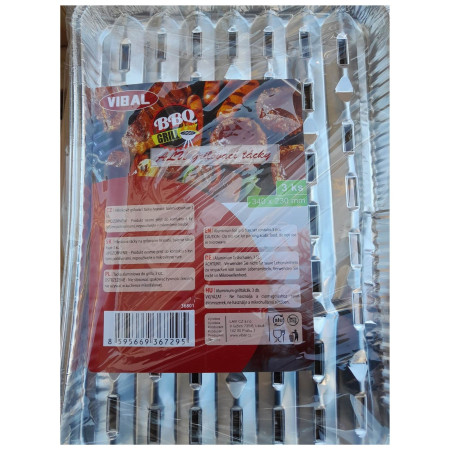 detail Grilovací tácky na gril 3ks VIBAL 34x23cm
