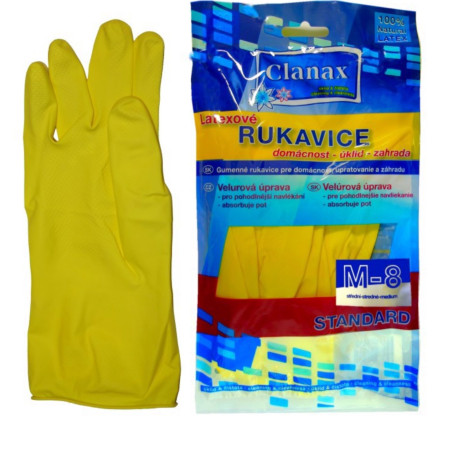 chi tiết Rukavice gumové (Clanax) Latex M (bal/12par)
