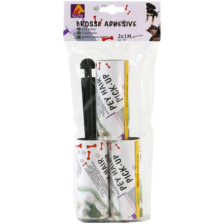 detail Váleček na chlupy pro psy + 2ks náhradní