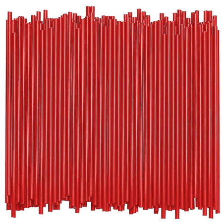 detail ESHOP - Slámky (Brčko) plastové 250x8mm 100ks červené