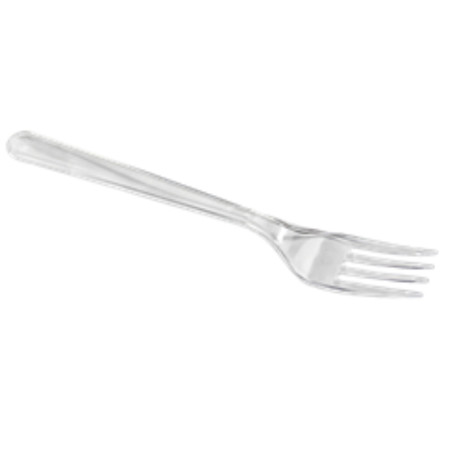 detail Vidlička plastová průhledná 10ks Ideal Pack (Dia nhua trang trong)