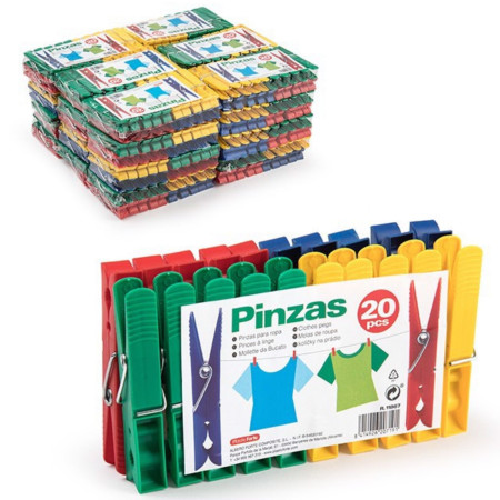 detail Plastic Forte plastové kolíčky na prádlo 20ks 7,2 cm x 1,5 x 1,5cm