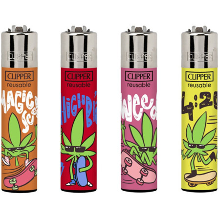 detail Clipper plynové zapalovače Weed Bros (24)