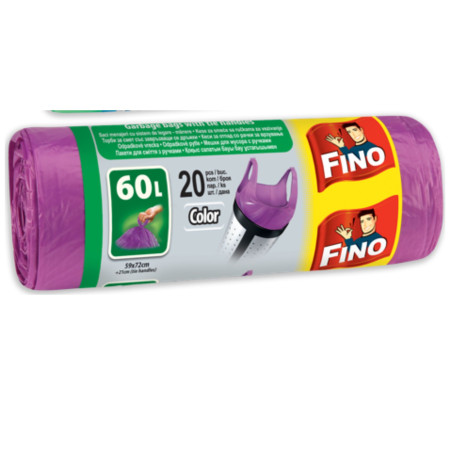 detail Fino sáčky do koše GB s uchy 60l/20ks - Color