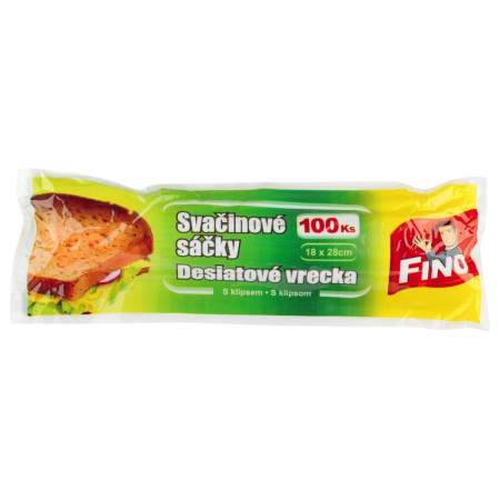 chi tiết FINO Svačinové sáčky 100ks 18x28cm (50) H