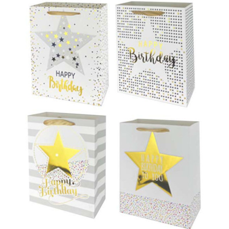 chi tiết Dárková taška 44x31x12cm - Happy Birthday (12/bal)