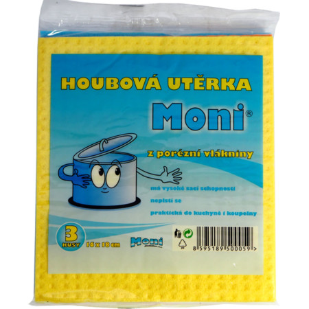 detail Moni Houbová utěrka 3ks 16x18cm