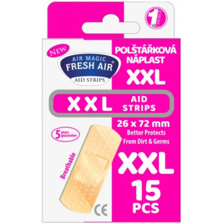 detail Fresh Air Polštářková náplast XXL 15ks 26x72mm