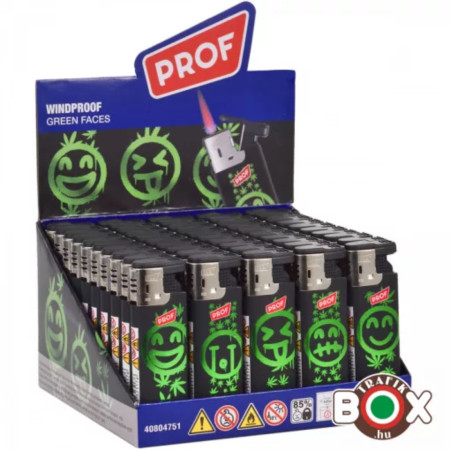chi tiết Prof Zapalovač Turbo Green Faces Cannabis (50)