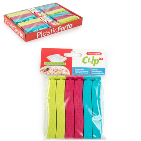 chi tiết Klip na sáčky zavírací Plastic Forte (bal/12ks)