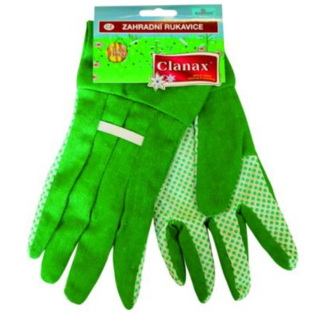 detail Rukavice Clanax zahrádní zelené (bal/12pár)