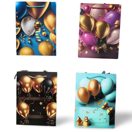 detail Dárková taška 18x24x8,5cm Balónky IMC-03663 (12ks/bal)