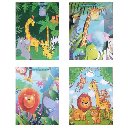 chi tiết Dárková taška 32x26x10cm Baby zvířata IMC-03061 (12ks/bal)