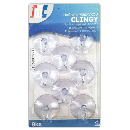 detail Háčky s přísavkou 8ks ITM-001931 (bal/12set)