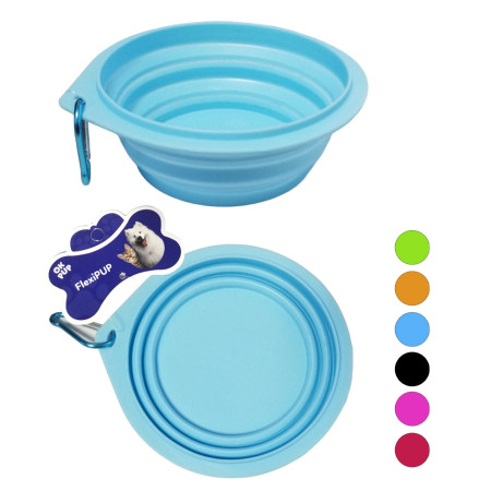 chi tiết OKPup Miska pro psy silikonová skládácí L 17,5x7cm IMC-01390 (12)