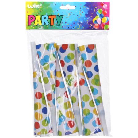 detail WIKY Párty trumpetky 6ks Tečky