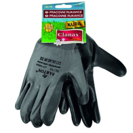 detail Rukavice gumové (Clanax) Latex XL-10 Kutil šedé (bal/12par)
