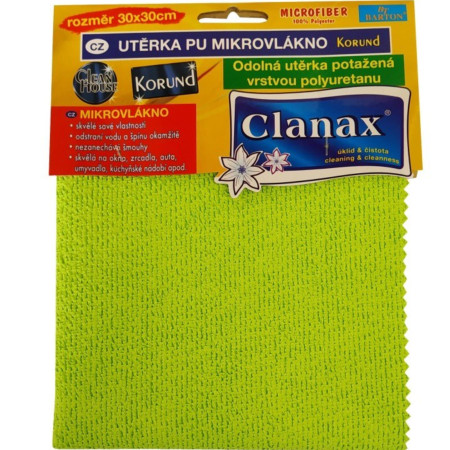 detail Clanax utěrka PU mikrovlákno KORUND 30x30cm 300g mix (bal/20)