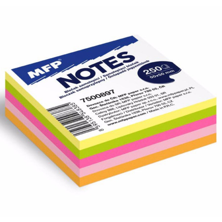 detail MFP Barevné bločky 50 x 50mm giay ghi chu (bal/12sad)