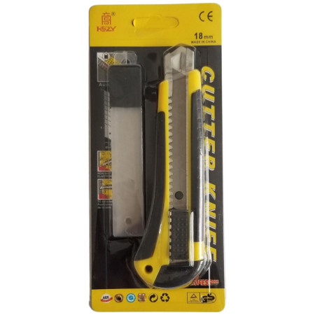 detail Lámací nůž s náhradními čepeli 18mm