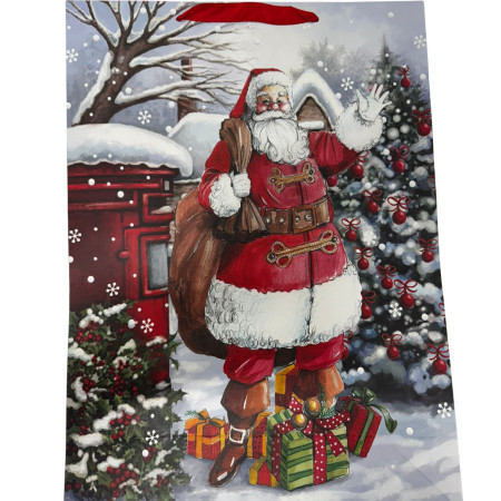 chi tiết Dárková taška MERRY CHRISTMAS Size L 30x41x12cm KOD: 81492 (12)