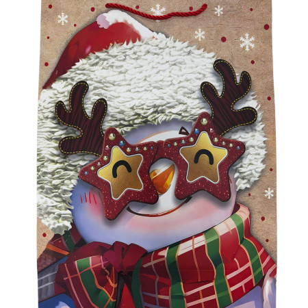 chi tiết Dárková taška MERRY CHRISTMAS Size L 30x41x12cm KOD: 700614 (12)