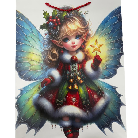 chi tiết Dárková taška MERRY CHRISTMAS Size L 30x41x12cm KOD: 700218 (12)