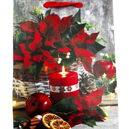 chi tiết Dárková taška MERRY CHRISTMAS Size M 25,5x33x10 KOD: 81515 (12)