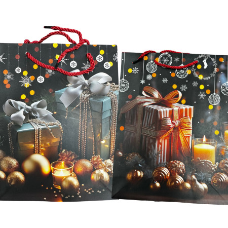 detail Dárková taška MERRY CHRISTMAS Size S 15x23x8,5cm KOD: 700534 (12)