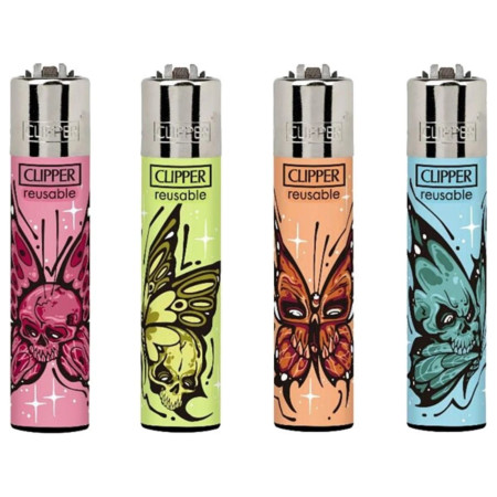 chi tiết Clipper plynové zapalovače Diabolical Butterf (24)