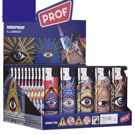 chi tiết Prof Zapalovač Turbo - Oči 3D Effect Illuminati (50) NO: 40804790